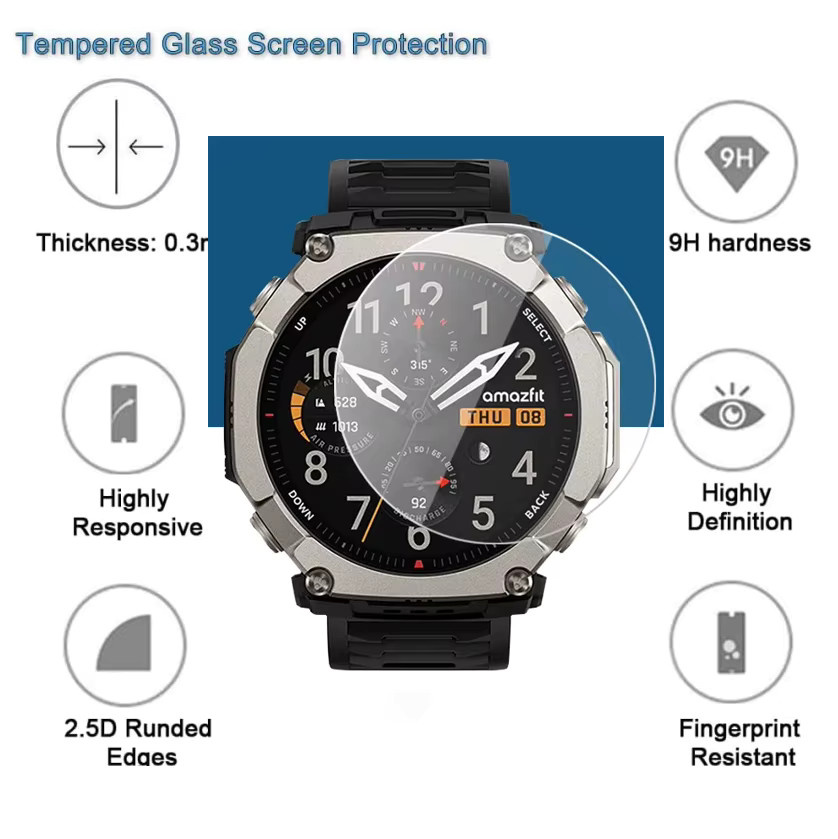 Displayschutzfolie Amazfit, Glas, transparent - Bild 4