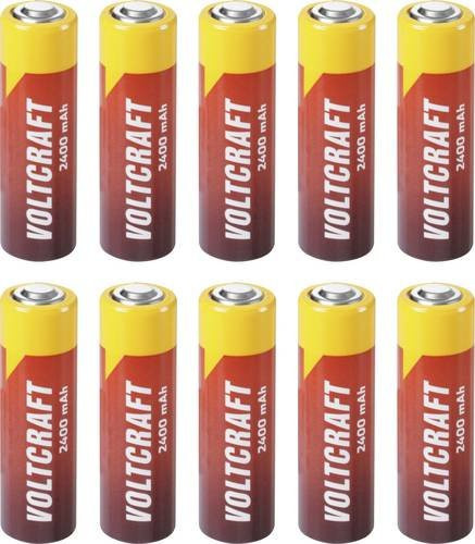 Voltcraft Spezial-Batterie Mignon AA Button-top Li-SoCl2 3,6V 2400 mAh 10 Stück - Bild 1