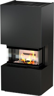 THERMIA Kaminofen Adastra 700 Plus Line in Schwarz aus Stahl mit 9,5 kW, B/T/H: 173,5 x 84,0 x 67,2 cm - Bild 1