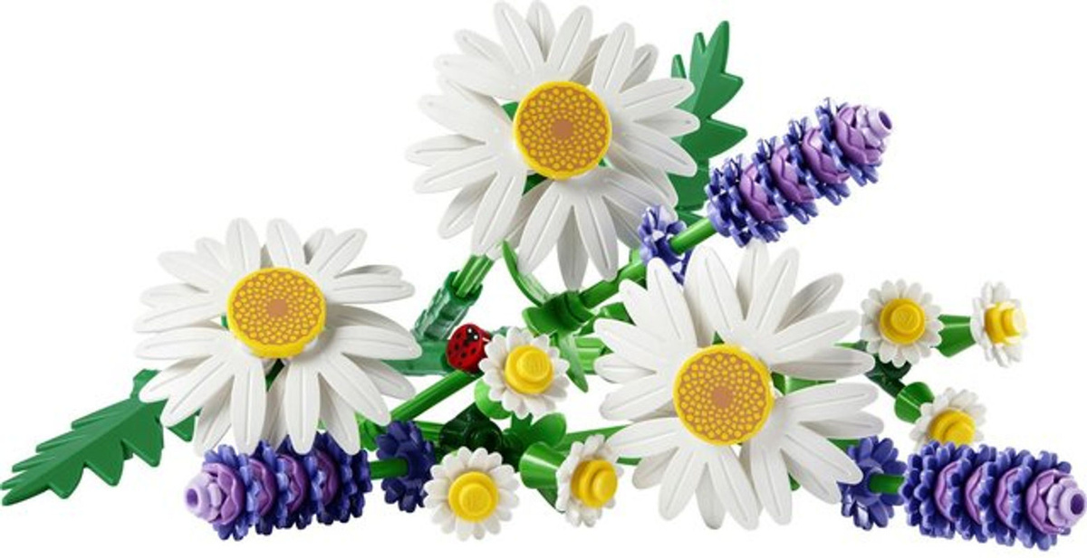 Lego Botanicals 11508 Gänseblümchen Blumenstrauß in Weiß und Mehrfarbig - Bild 1