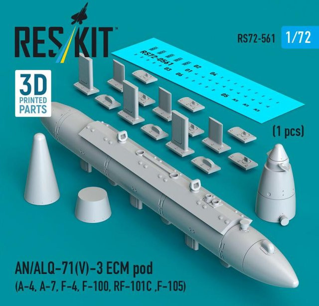 ResKit Models AN/ALQ-71(V)-3 ECM Pod, 3D Printed, 1-teiliges Set - Bild 1