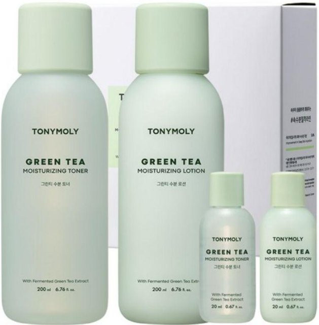 TONYMOLY The Chok Chok Grüner Tee Hautpflege-Set, Toner & Emulsion, 2-teilig - Bild 1