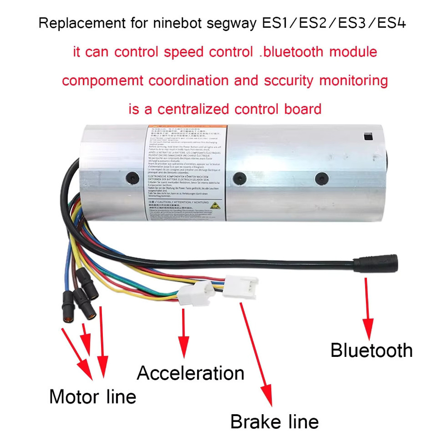Ninebot Bluetooth-Controller-Kit mit Armaturenbrett-Schaltkreisplatine für Elektroroller ES1 ES2 ES3 ES4 inklusive Brems- und Beschleuniger-Gas - Bild 2