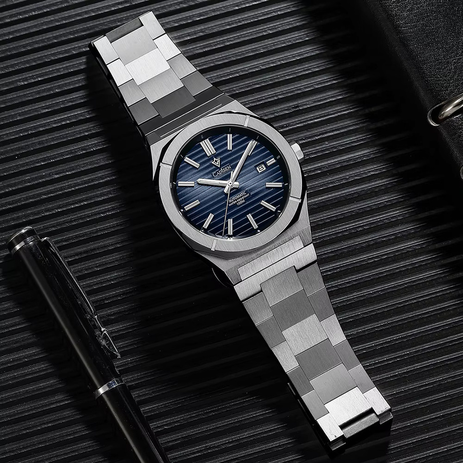 CADISEN Taucheruhr, Automatik, Edelstahl, Saphirglas, Grün, Herren - Bild 3