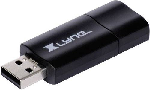 Xlyne Wave USB-Stick 64GB USB-A Schwarz Orange - Bild 1