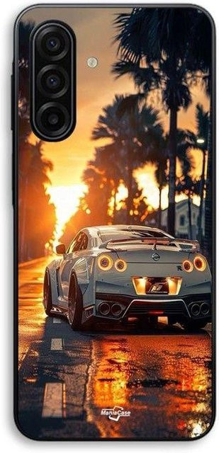 Maniacase Handyhülle für Samsung Galaxy A17 GTR R35 im Sonnenuntergang Design, Schwarz/Mehrfarbig - Bild 1