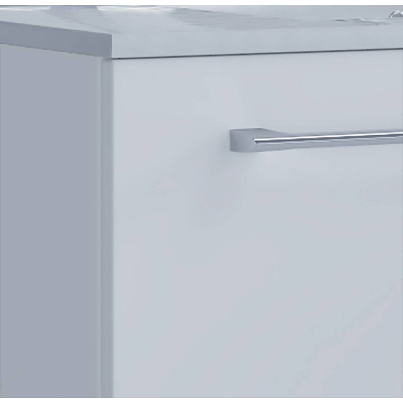 VCM 2-tlg. Badmöbel Set Badinos in Weiss mit Keramik-Waschtisch und Unterschrank, stehend, B/H/T: 80 x 86 x 46 cm - Bild 3