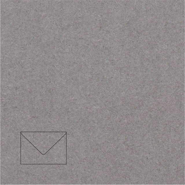 Rico Design Paper Poetry Kuvert Essentials B6 Grau, 5 Stück - Bild 1