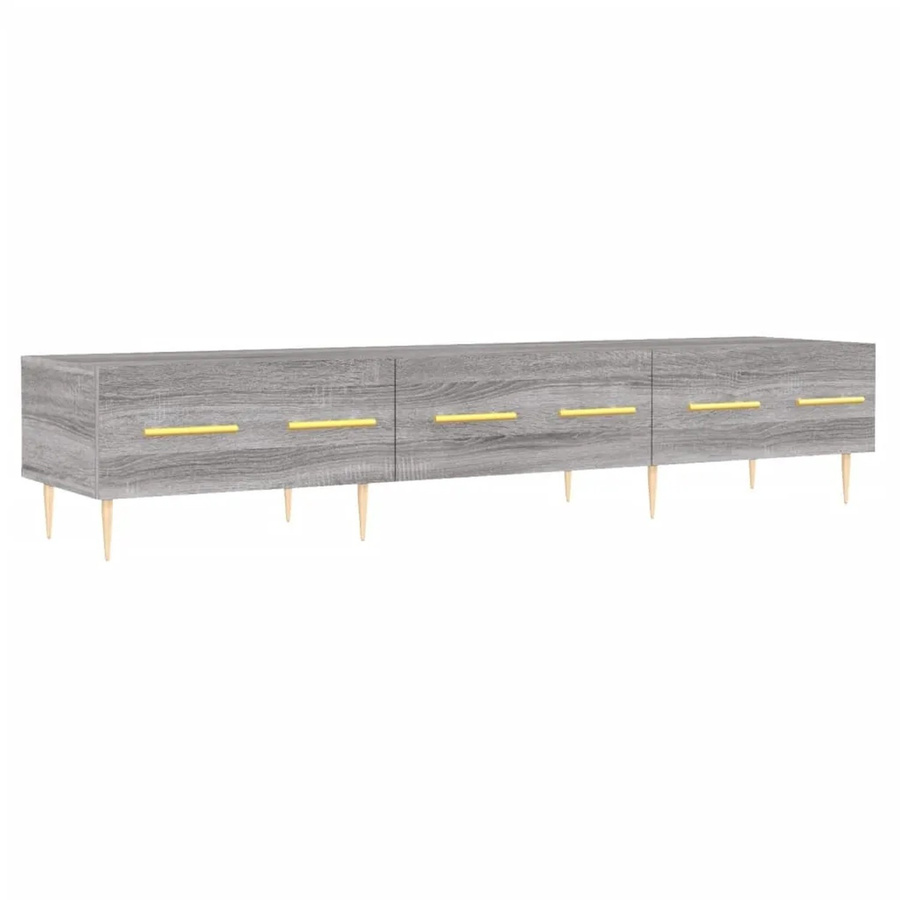 vidaXL TV-Schrank Grau Sonoma aus Holzwerkstoff und Eisen B/T/H: 150 x 36 x 30 cm - Bild 2