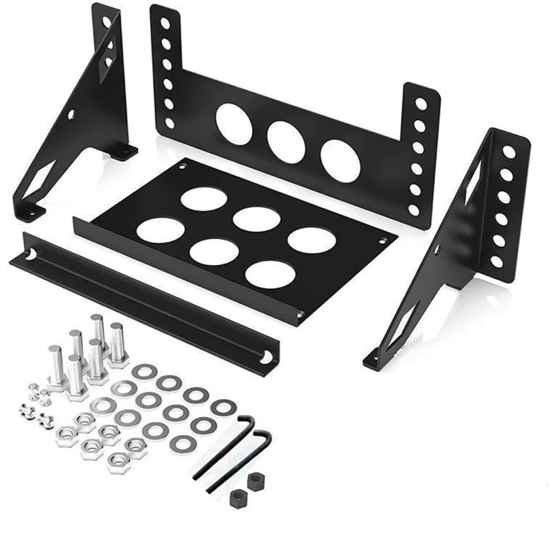 ZIFAN Metall-Batteriefach-Box in Schwarz, universelle Batterie-Montagebox für Auto, Anhänger und Boot, B/T/H: 27,0 x 18,0 x 19,0 cm - Bild 5