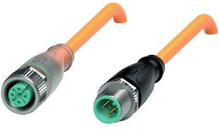 Pepperl+Fuchs 293705 Sensor-Aktor-Steckverbinder konfektioniert, orange, 3-polig, Länge: 0,5 m - Bild 1
