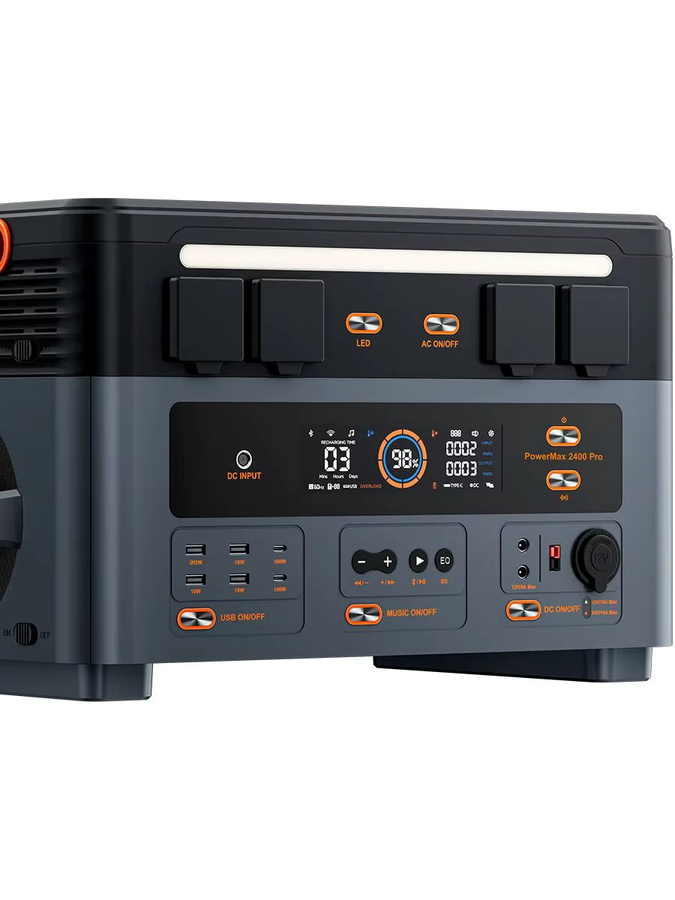 Oscal PowerMax 2400pro Tragbare Powerstation mit 2400 W und 2016 Wh für Outdoor, Camping und Notstromversorgung - Bild 8