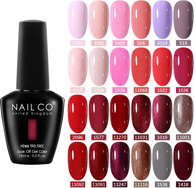NAILCO Gel Nagellack, Braun, 15 ml - Bild 1