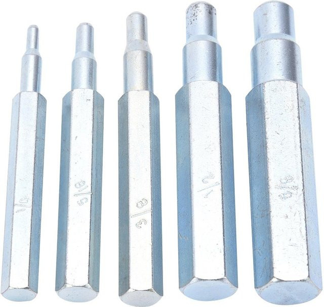 TOMTOP Aufweitstempel-Set CT193 aus legiertem Stahl, 5-teiliges Aufweitwerkzeug für Kupfer und Aluminium, Farbe: Silber/Weiß, Durchmesser: 14 bis 58 mm - Bild 1