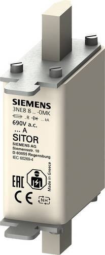 Siemens 3NE88220MK Sicherungseinsatz, 125A, 690V, 3 Stück, Weiß - Bild 1