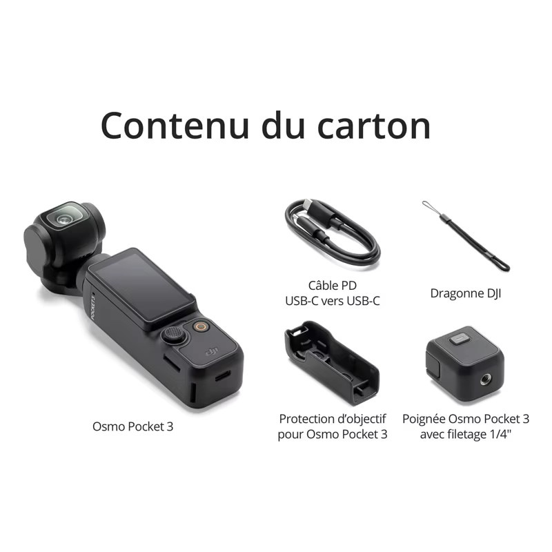 DJI Osmo Pocket 3 Action Camera mit 1-Zoll-Sensor, 4K/120fps und 2-Zoll drehbarem Touchscreen in Schwarz - Bild 3
