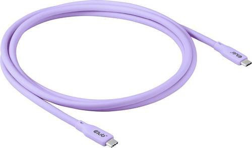 Club3D USB-C Kabel Violett CAC-3004 Länge: 2,00 m - Bild 1
