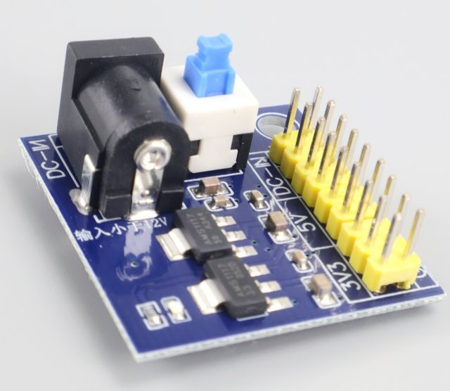 AEVYVKV DC-DC Step-Down-Modul 12V auf 3,3V 5V für Arduino in Blau - Bild 1