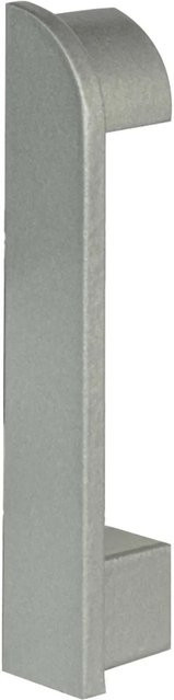Fuchs Design Sockelleiste Endstück Links aus Aluminium in Silber Matt, Höhe: 7 cm - Bild 1