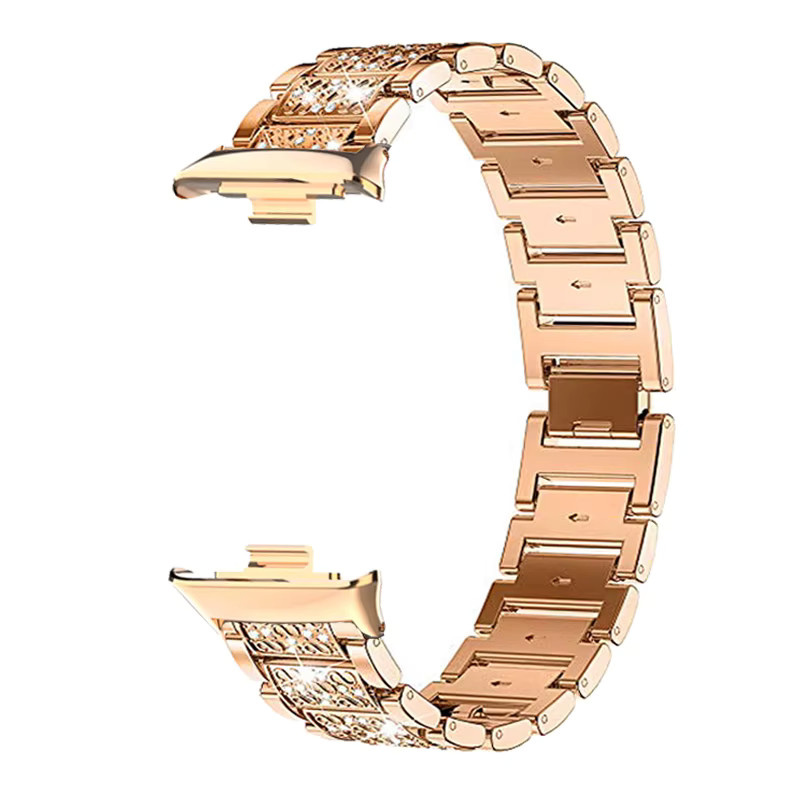 GETBAND Uhrenarmband Edelstahl, Roségold, Diamant, Kristall, Unisex - Bild 2