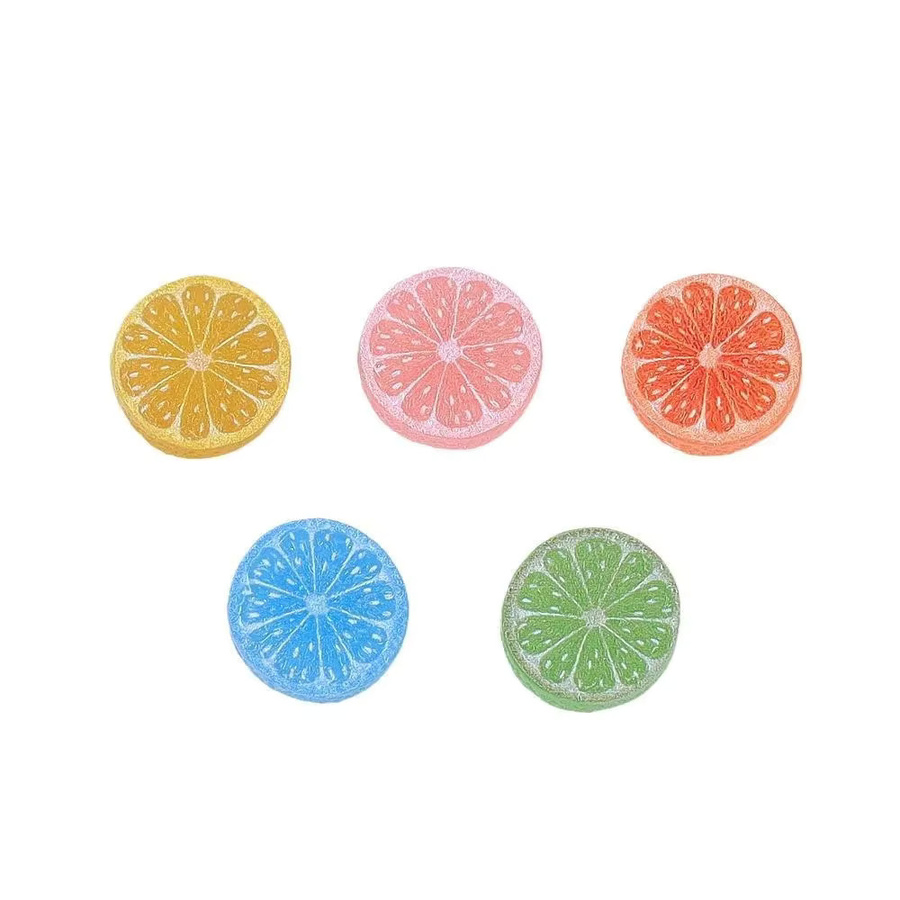 Simulierte 3D-Orangen-Harz-Cabochons, Puppenhaus-Zubehör, 10-teiliges Set - Bild 2