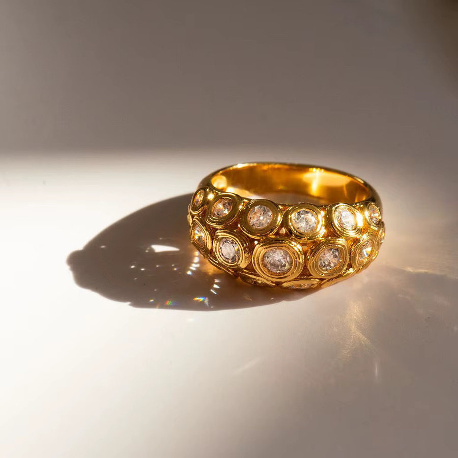 amofa Ring, Gold, Zirkonia, Damen - Bild 2