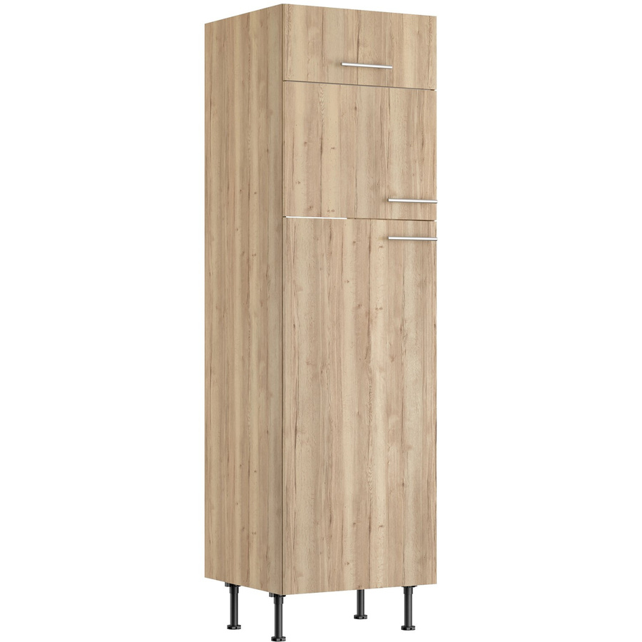 Optifit Küchen-Hochschrank Erik290 für Kühl-Gefrier-Kombination in Wildeiche, Breite: 60 cm, Höhe: 211,8 cm, Tiefe: 58,4 cm - Bild 2