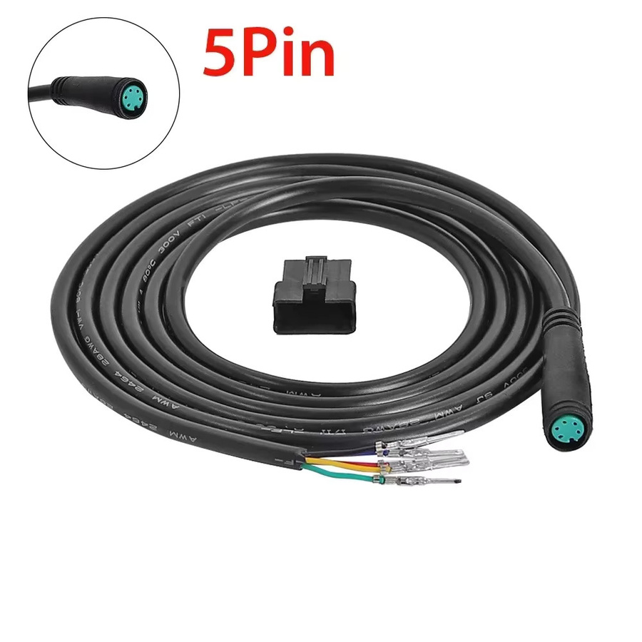 KUGOO Elektrisches Roller Dashboard Datenkabel für M4 Controller und LCD Panel, 5/6 Pin Instrument Linie, Schwarz - Bild 4