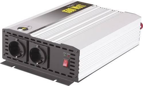 E-ast Wechselrichter HighPowerSinus HPLS 1500-12 in Silber, 1500W, 12 V/DC zu 230 V/AC - Bild 1