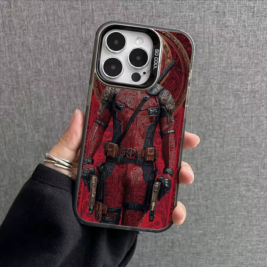 Caynes Luxus Silikon Schutzhülle für iPhone 13 14 15 16 17 Pro Max, Stoßfest und Mattiert, Farbe: Rot - Bild 3