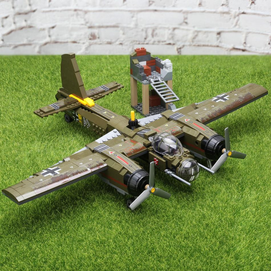 Huiqibao Militär Ju-88 Bombing Flugzeug Baustein WW2 559-teiliges Set - Bild 2