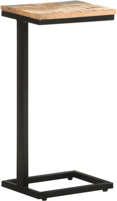 Set aus 2 vidaXL Beistelltischen aus Massivholz in Braun, B/T/H: 31,5 x 24,5 x 64,5 cm - Bild 1