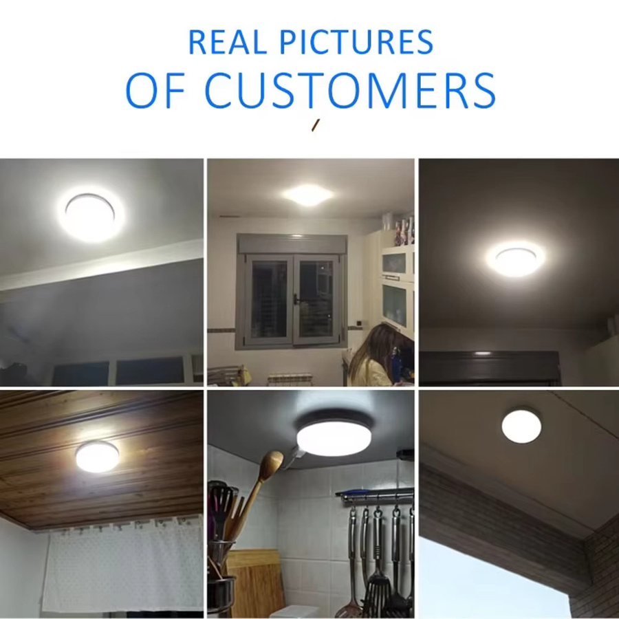 Moderne LED-Deckenleuchte von CHENBEN, runde Deckenlampe in Weiß für Wohnzimmer und Schlafzimmer - Bild 5
