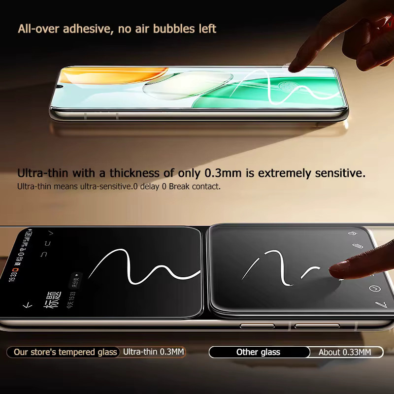 Gehärtetes Glas Display Schutz für Honor Play 10 Play 10C Play 9A Play 9T X8 X7a X6 X5 X40 X40i 70 Lite in Schwarz und Transparent - Bild 6
