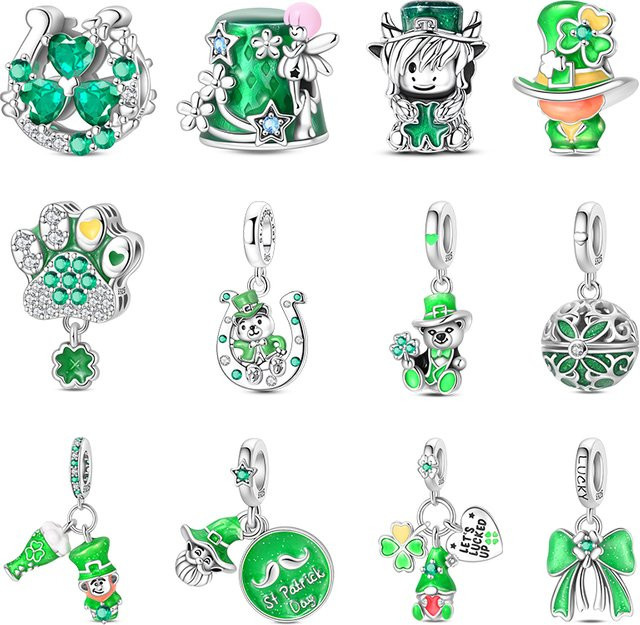 Hochlandrinder-Charm 925 Silber, Perle, Damen - Bild 1