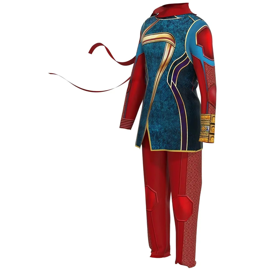 Marvel Captain Marvel Cosplay Kostüm, Bodysuit Overall, für Mädchen - Bild 5