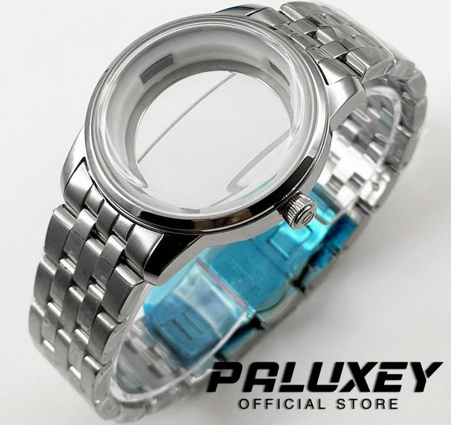 LIYAN Uhrengehäuse Edelstahl, 40 mm, Silber, Unisex - Bild 1