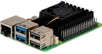 JOY-IT RB-heatsink5 Aktive Kühleinheit für Raspberry Pi 5 Kühlkörper-Set Schwarz - Bild 1