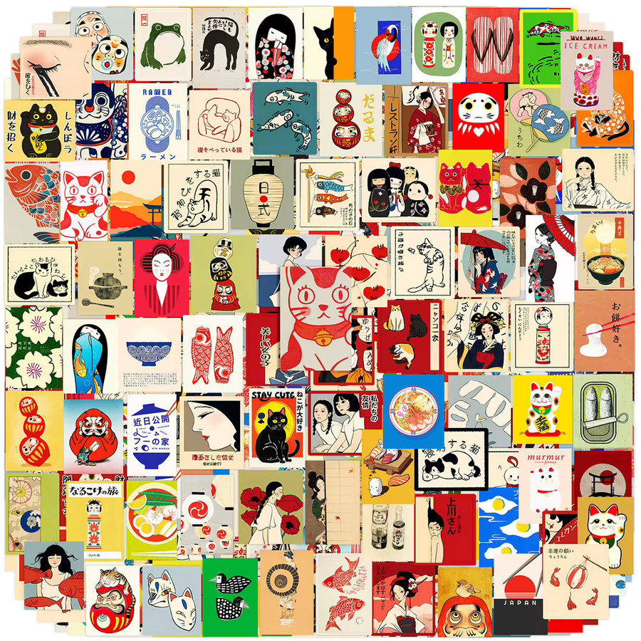 110 Stück Mini-Aufkleber Warme Frühlingsbrise Saison 1 von Papery Pop Store in Multicolour zur Dekoration von Tagebuch, Telefon und Laptop - Bild 4