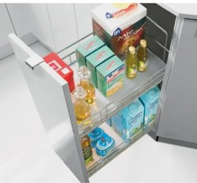 Hettich Möbel-Frontauszugset Cargo IQ plus 300 9065860 in Silber - Bild 1