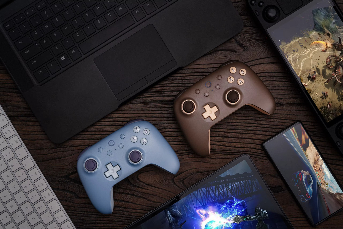 8BitDo Ultimate 2C Wireless 2.4G Gaming Controller mit Hall-Effekt-Joystick in Blau für PC, Steam Deck, Android und Raspberry Pi - Bild 2