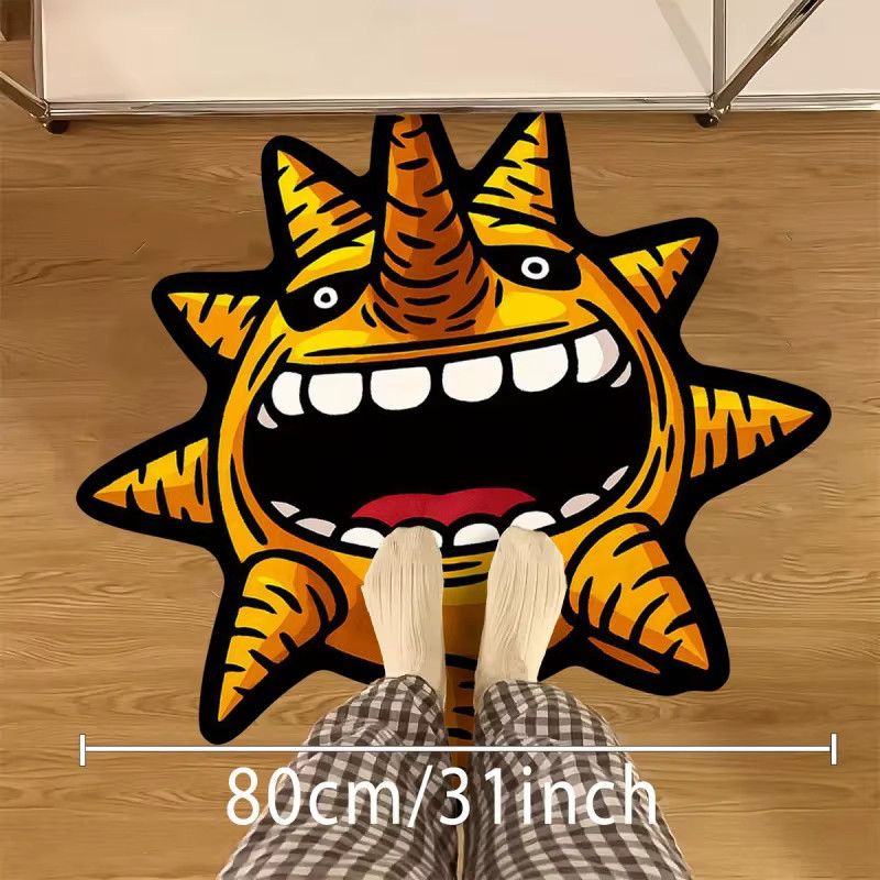 VIKAMA Anime-Stil Sonnen-Druckteppich in Multicolor für Wohnzimmer und Schlafzimmer - Bild 3