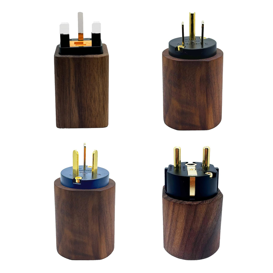 MATIHUR Hifi Audio Power Portable EMI-Filter zur Geräuschreduzierung mit UK-Stecker in Braun - Bild 2