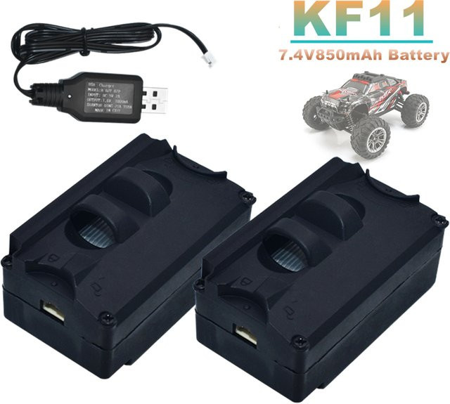 PYLRC Original Lithium-Batterie KF11 für 4WD Racing Autos, 7,4 V, 850 mAh, Schwarz - Bild 1
