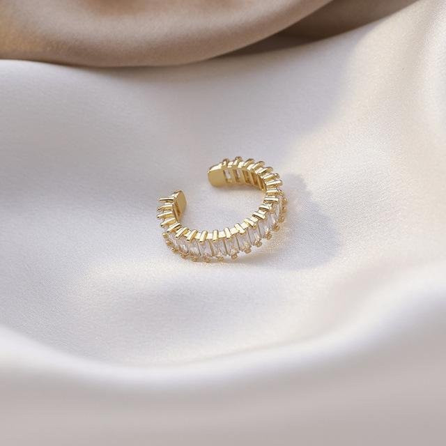 YIRAN Jewelry Zeigefingerring, Zinklegierung, Kristall, gray, Damen - Bild 1