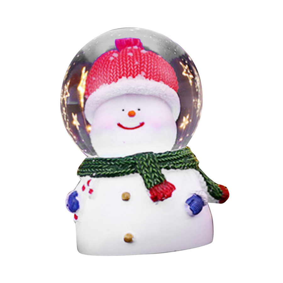TOMTOP JMS Weihnachts-Schneekugel mit Farbwechsel-LED-Beleuchtung aus Glas und Harz in Multicolour - Bild 2