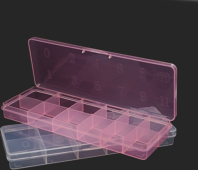 Define Beauty Aufbewahrungsbox aus Kunststoff, 12 Fächer, transparent - Bild 1