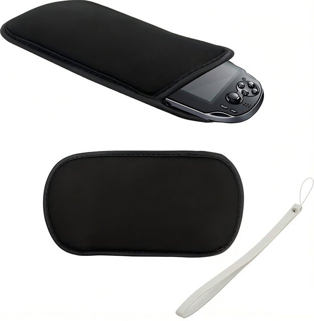 TECTINTER Tragetasche in Schwarz für Sony PSP 1000, 2000, 3000 und PS Vita 1000 Spielkonsolen als schützende Aufbewahrungstasche - Bild 1