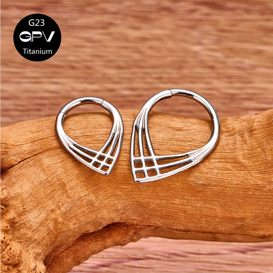 Nasenseptumring Titan, Gold, Unisex - Bild 2