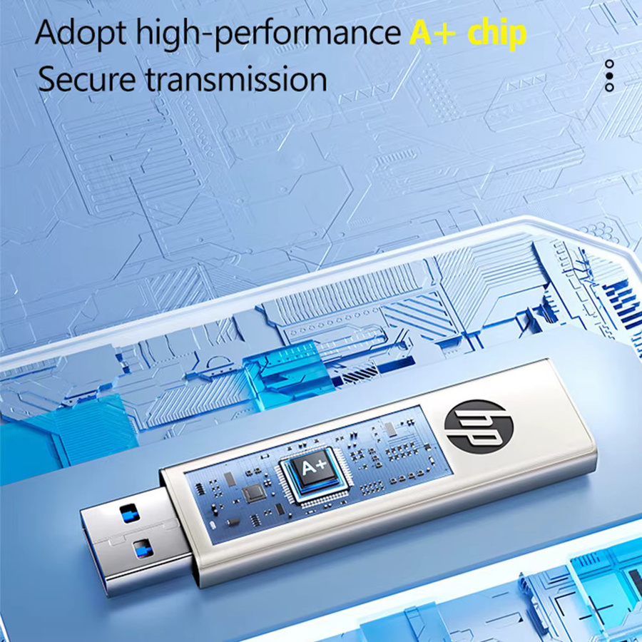 HP 2-in-1 OTG USB 3.2 Flash-Laufwerk mit USB-C Dual-Metall-Pendrive, Silber, 64GB - Bild 4